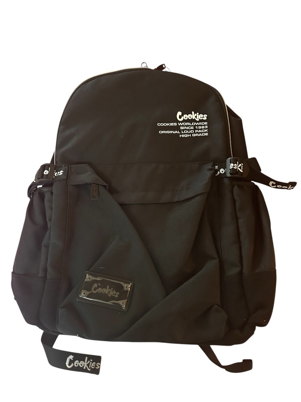 Cookies Black Men's Backpack with Multiple Pockets